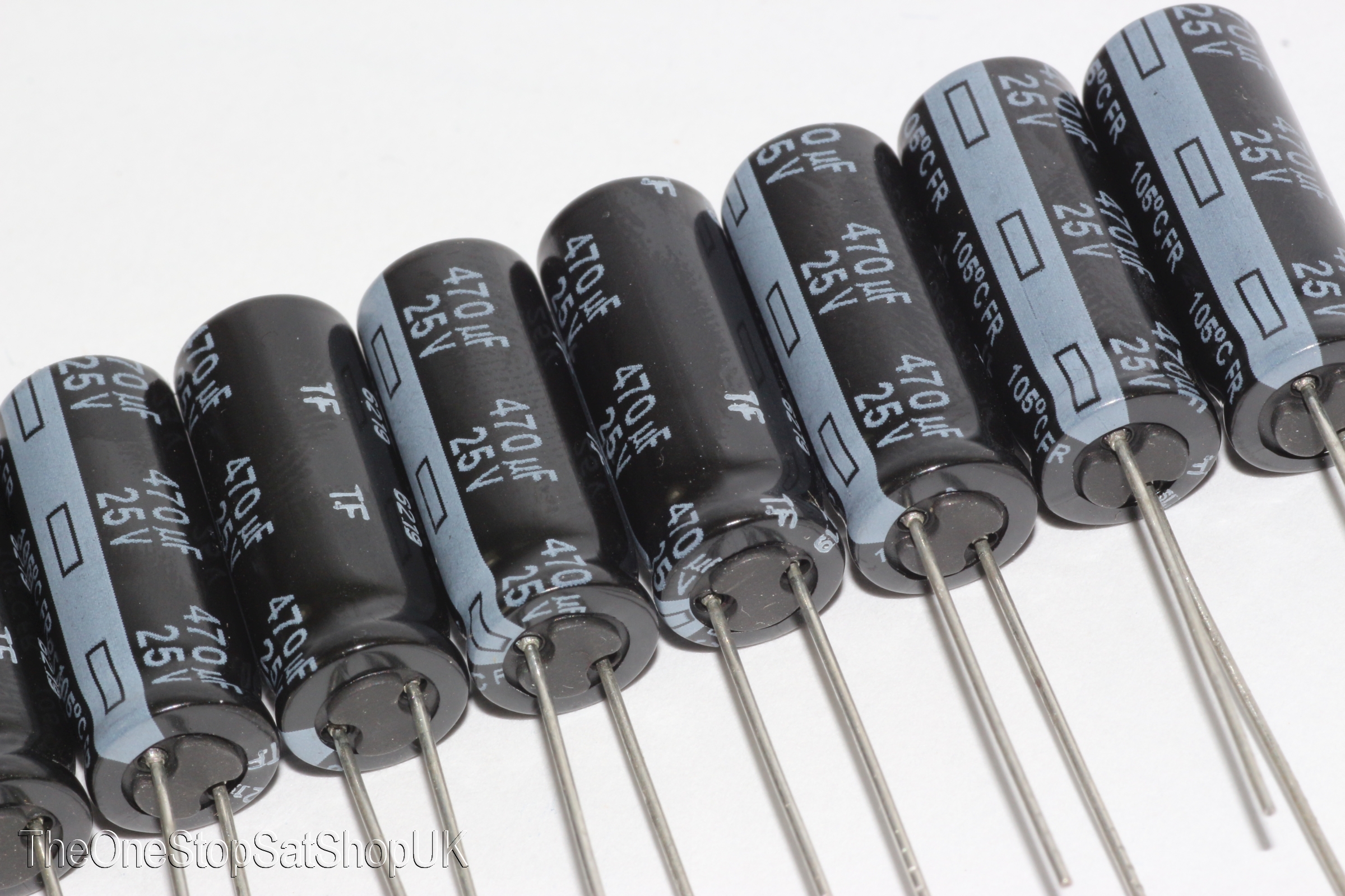 10 x Panasonic 470uF 25V 8mm x 20mm Slim Ultra Low ESR Electrolytic Capacitors eBay