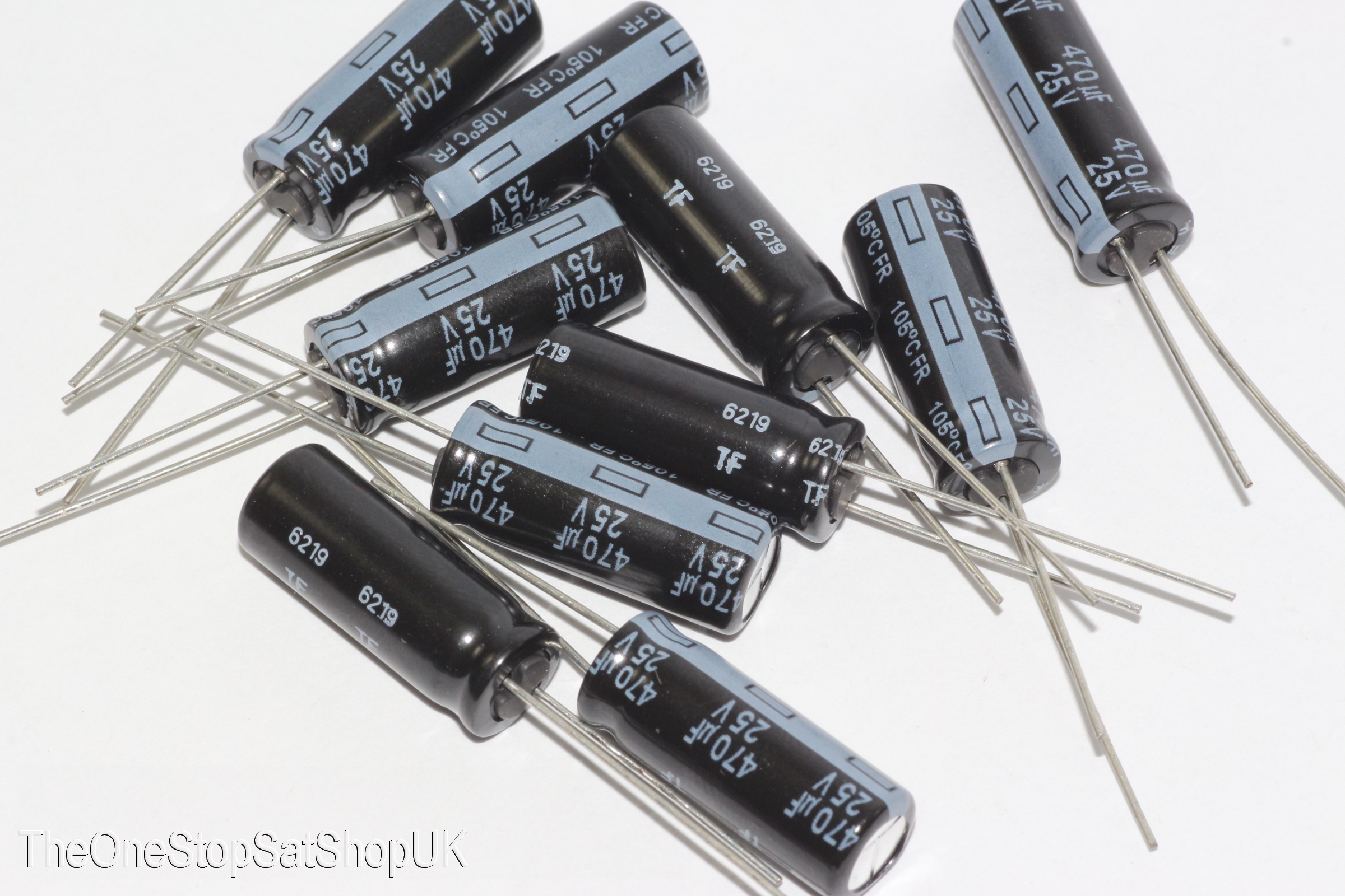 10 x Panasonic 470uF 25V 8mm x 20mm Slim Ultra Low ESR Electrolytic Capacitors eBay