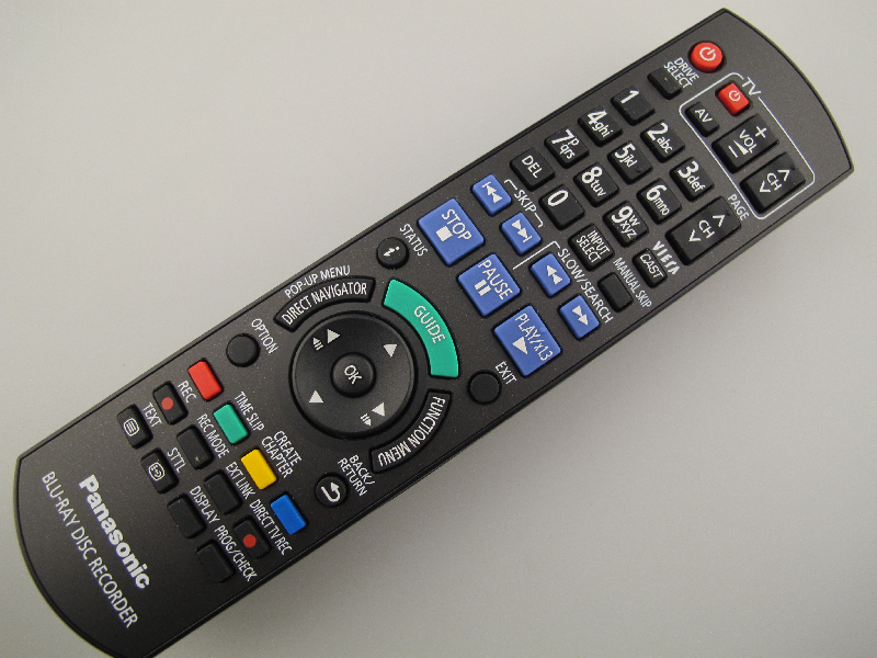 Panasonic Blu Ray Remote Control N2QAYB000337 For Models DMRBS750EBK