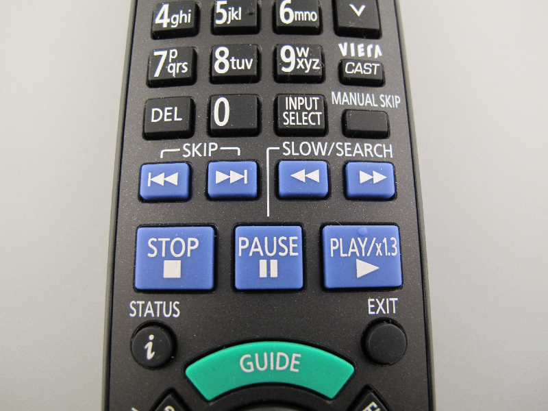 Panasonic Blu Ray Remote Control N2QAYB000337 For Models DMRBS750EBK