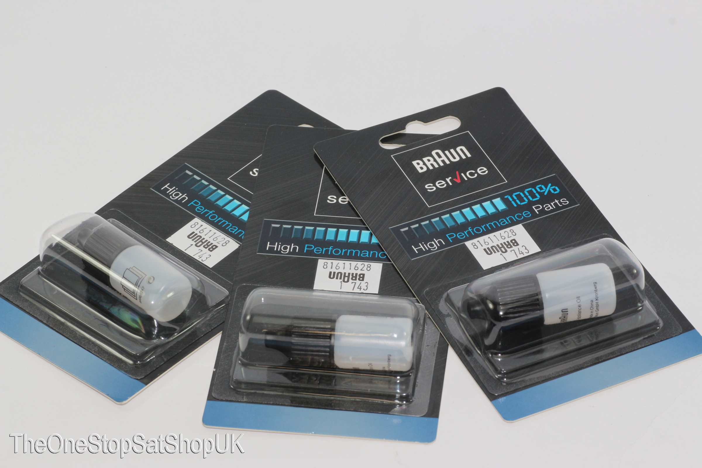 3 x Braun Genuine Shaver Lubricating Oil, 5ml Bottle Shavers, Clippers