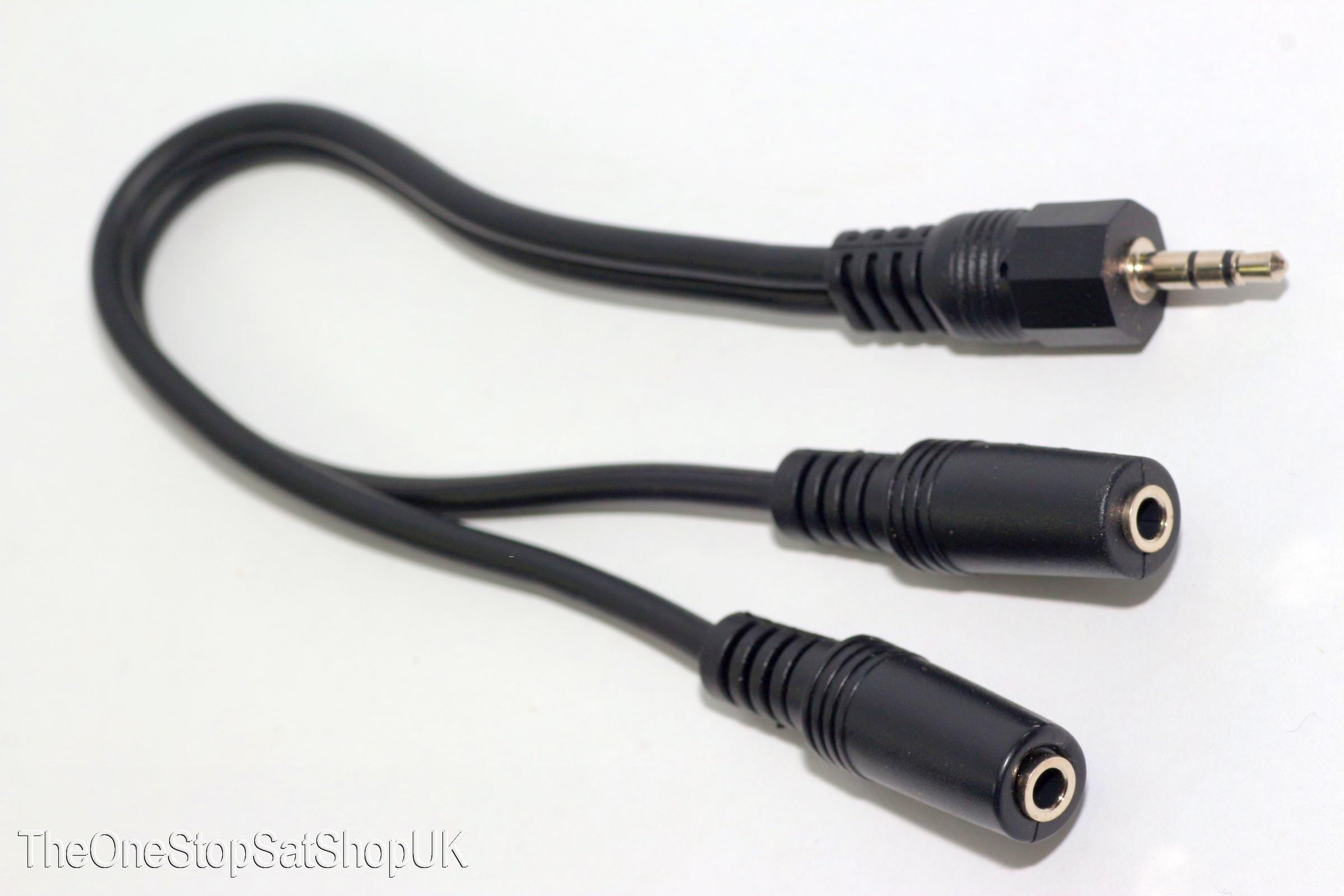 3.5mm 20cm Stereo Jack Audio Headphone Splitter Cable 1 x Male to 2 x Female 5412810035427 eBay